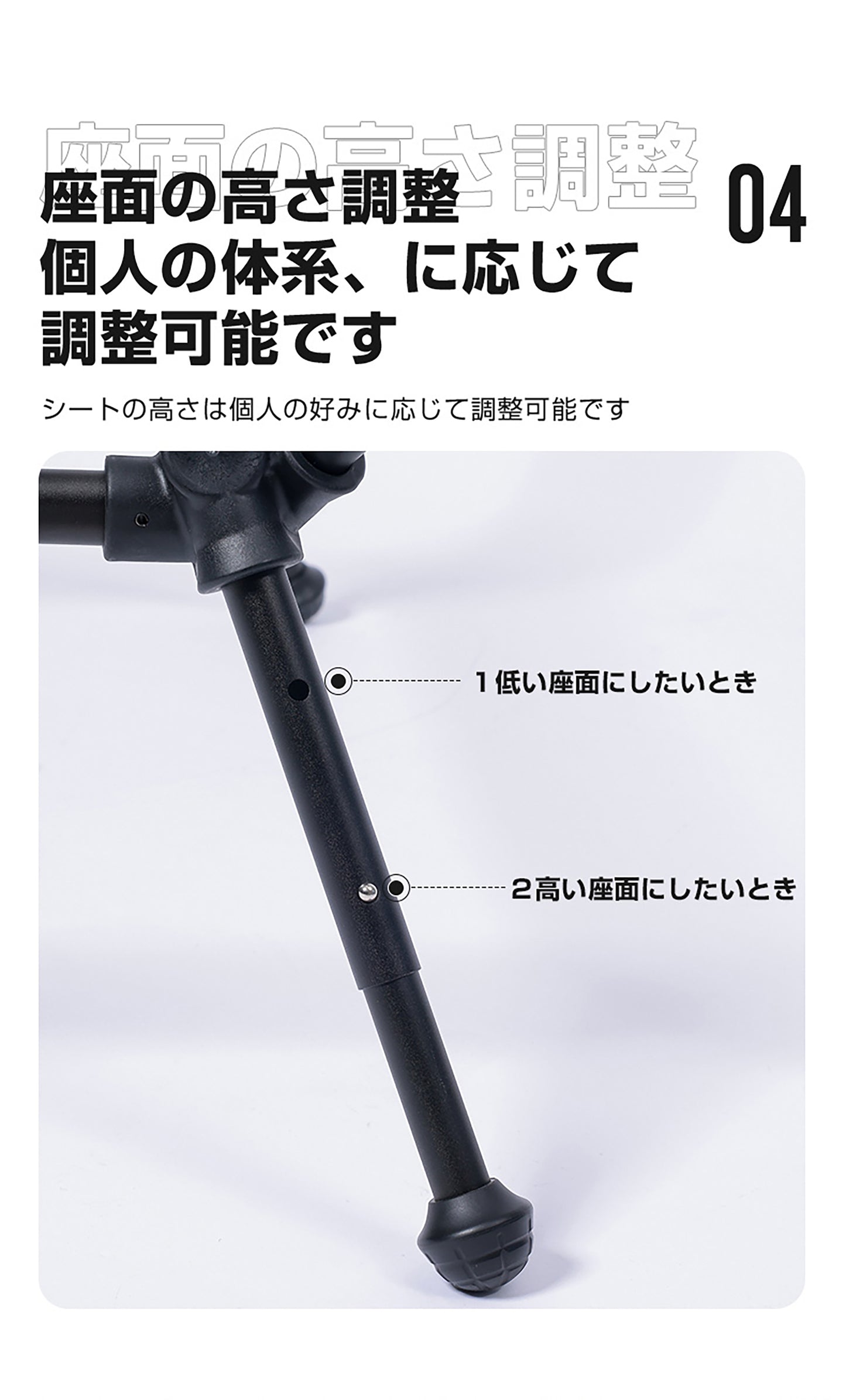 幅広折りたたみ　大型ラウンジチェアー