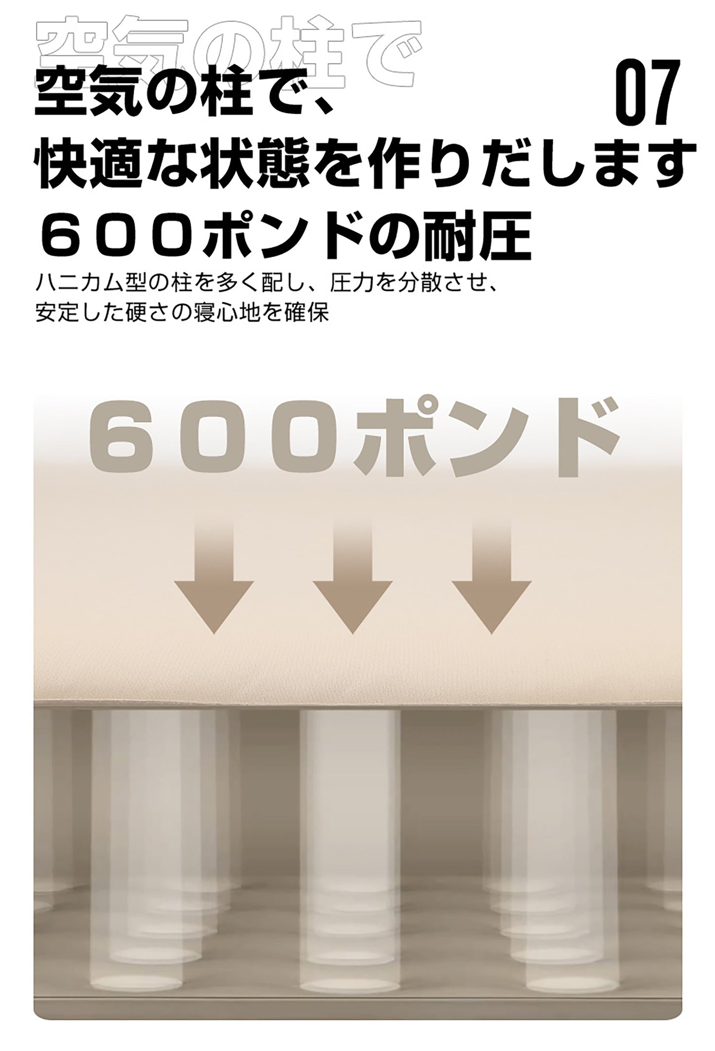 ３人用　幅広　インフレータブルエアマット（コットンカバー　あり、なし）